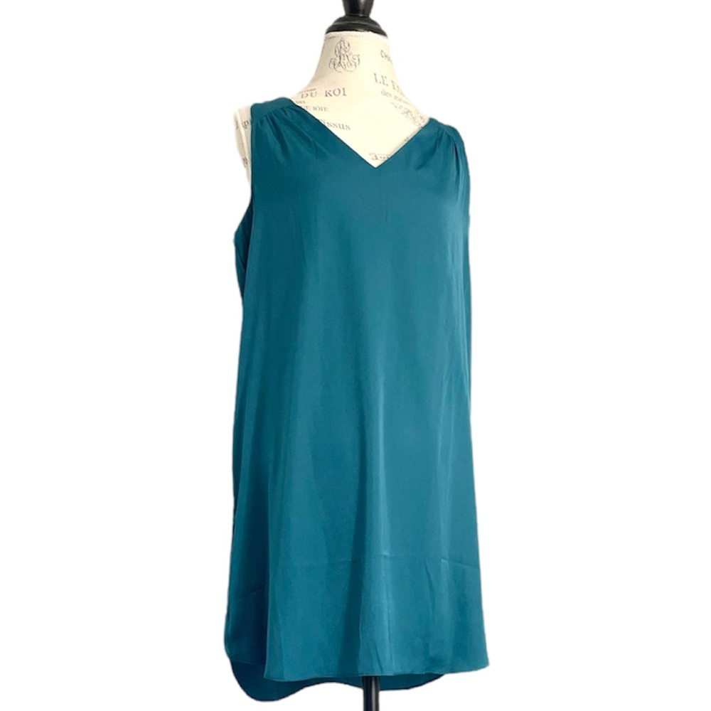 Old Navy sleeveless mini dress dark turquoise color size M